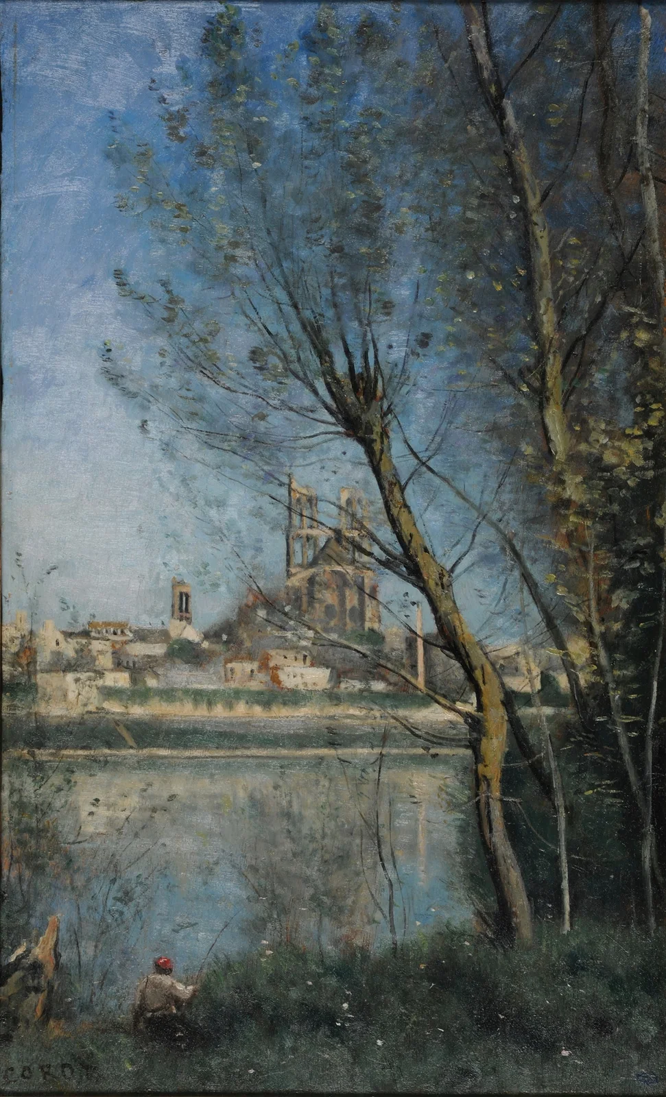 Mantes (le matin) av Jean-Baptiste-Camille Corot