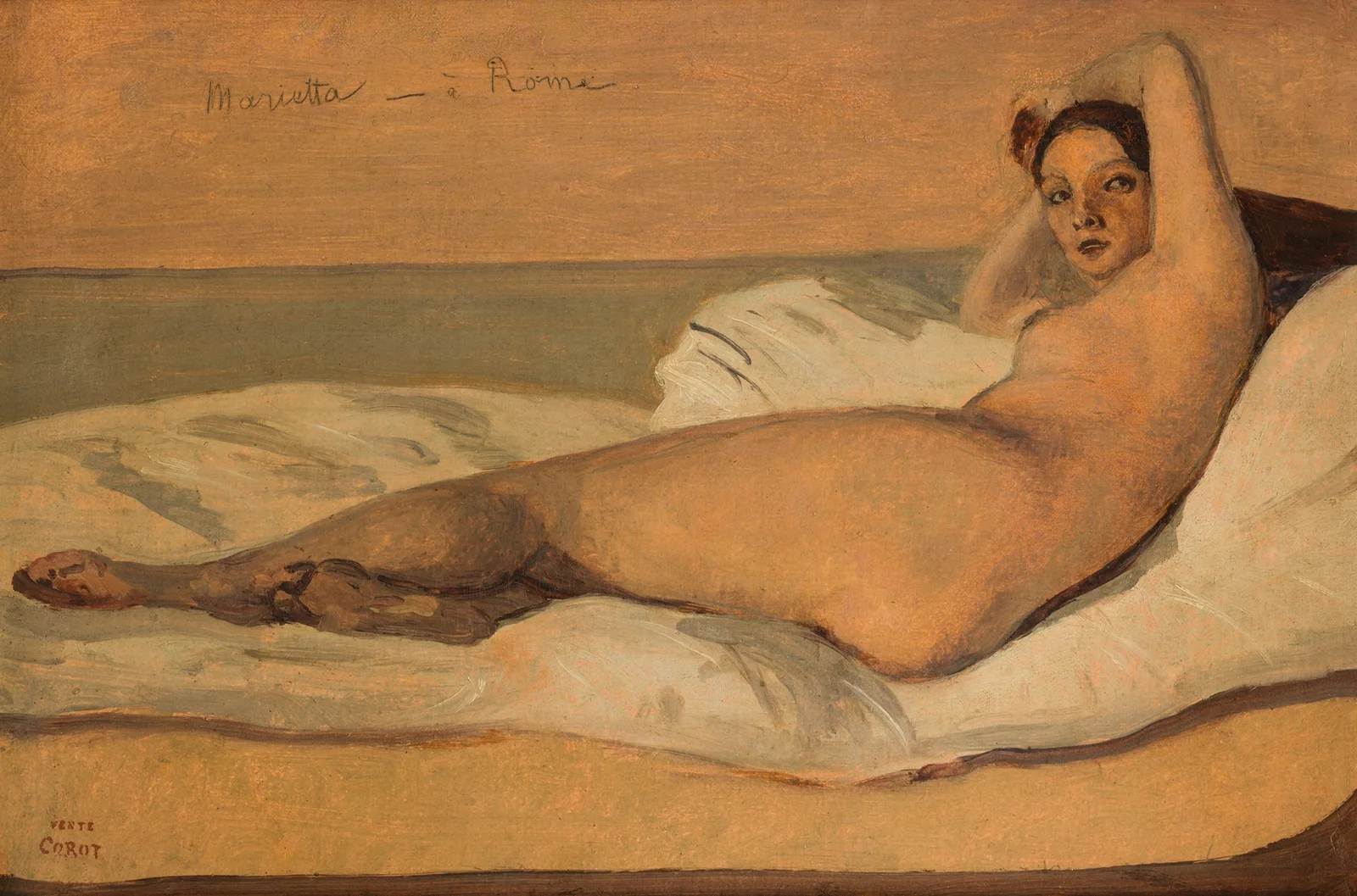 Marietta av Jean-Baptiste-Camille Corot