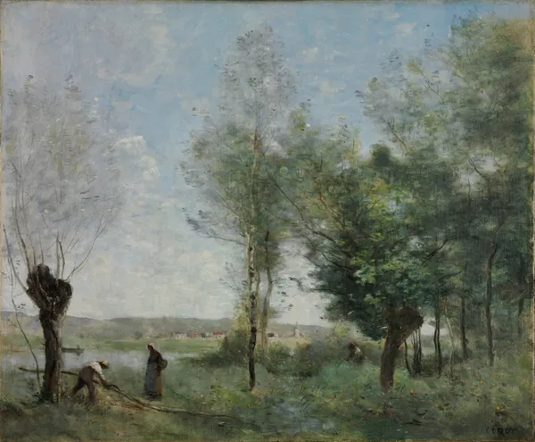 Souvenir of Coubron av Jean-Baptiste-Camille Corot
