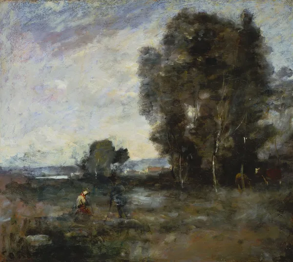 Summer Landscape av Jean-Baptiste-Camille Corot