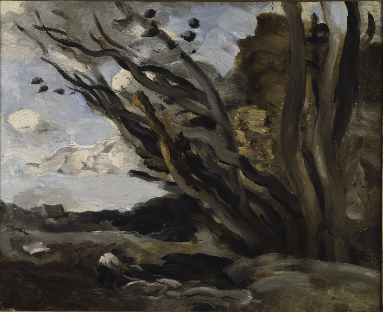 The Blast av Jean-Baptiste-Camille Corot