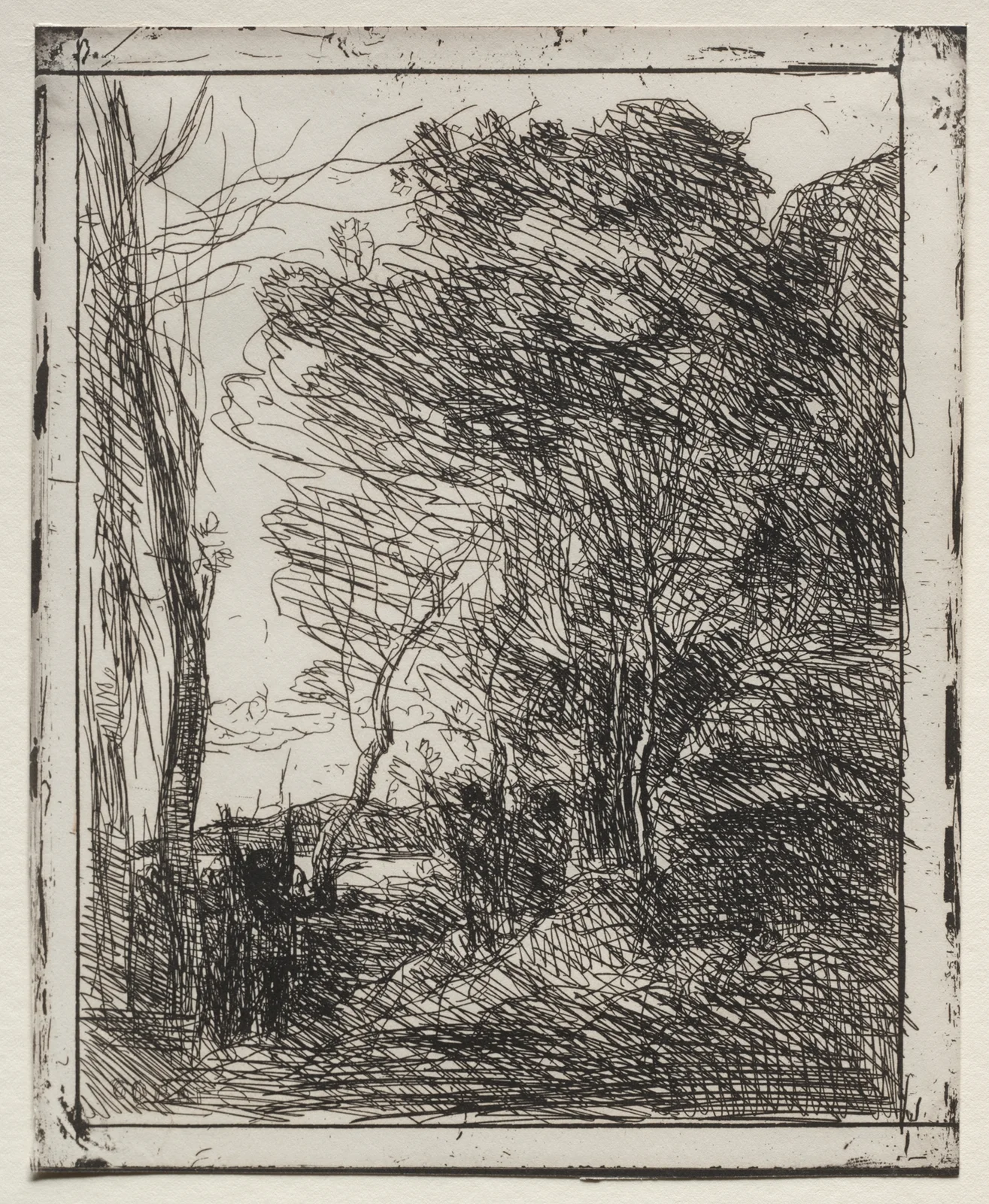 The Gallic Round av Jean-Baptiste-Camille Corot