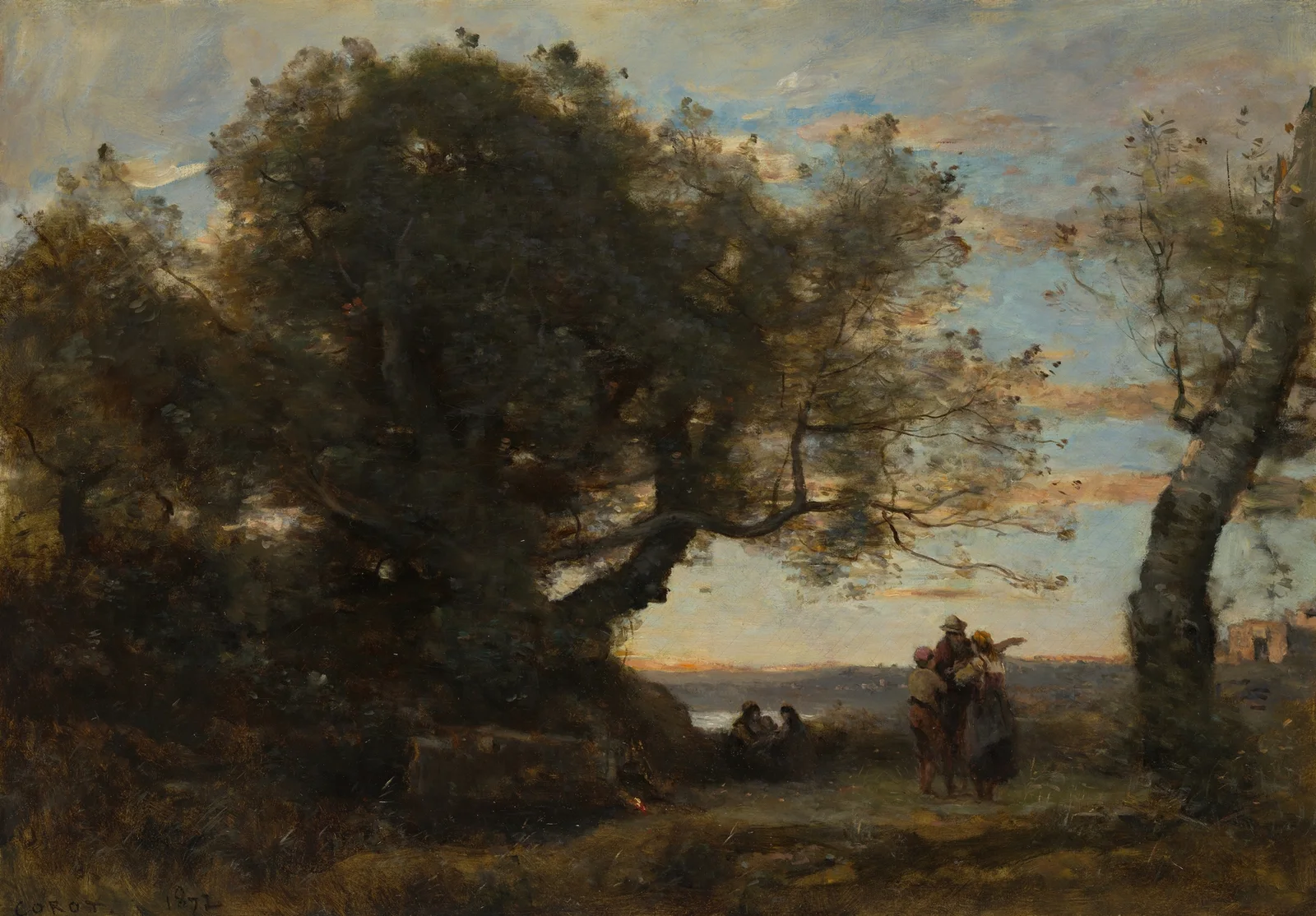 The Gypsies av Jean-Baptiste-Camille Corot