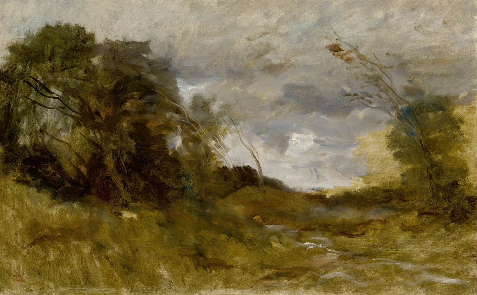 Vallée Solitaire av Jean-Baptiste-Camille Corot