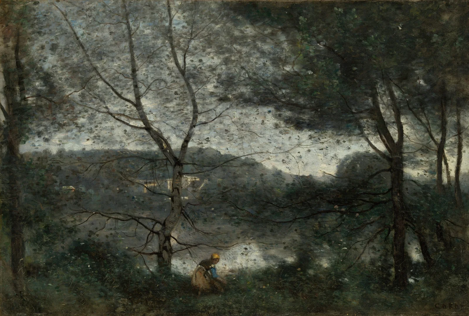 Ville-d’Avray, 1870 av Jean-Baptiste-Camille Corot