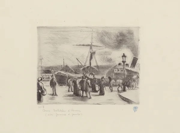 Cours Boieldieu à Rouen av Camille Pissarro