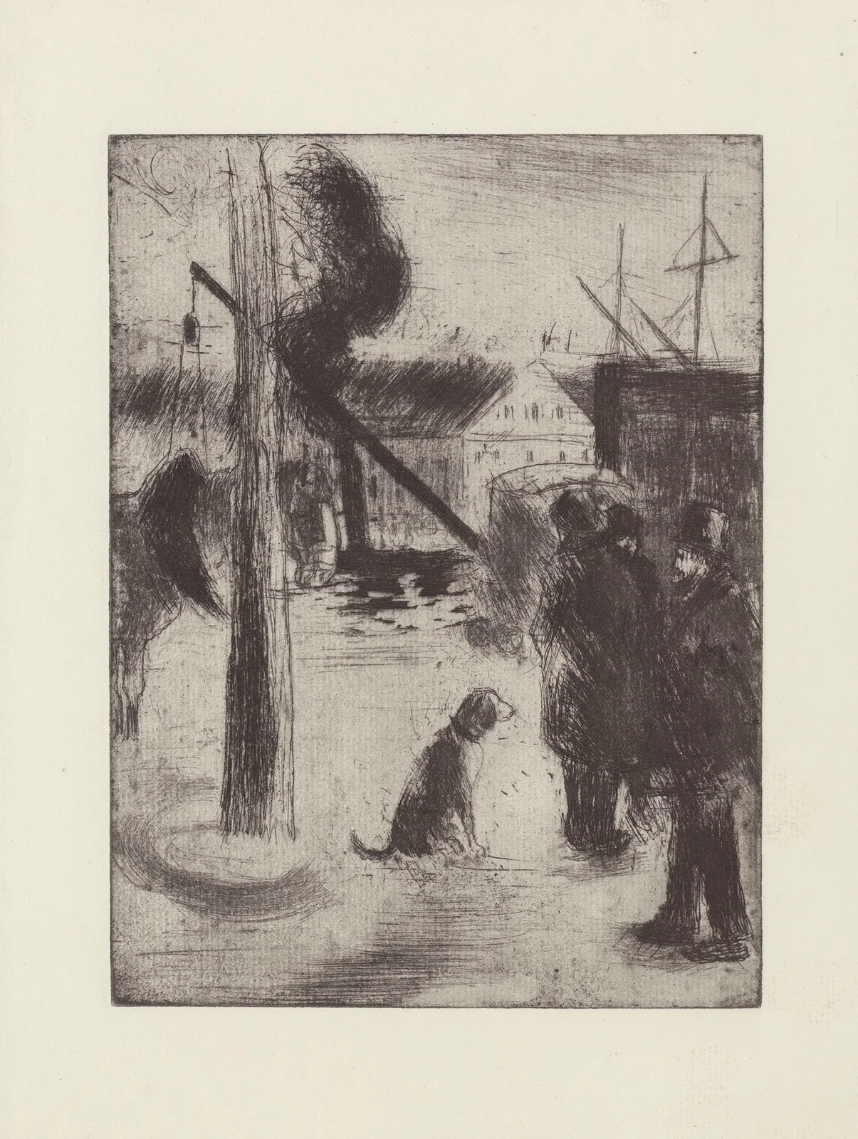 Cours Boieldieu, Rouen av Camille Pissarro