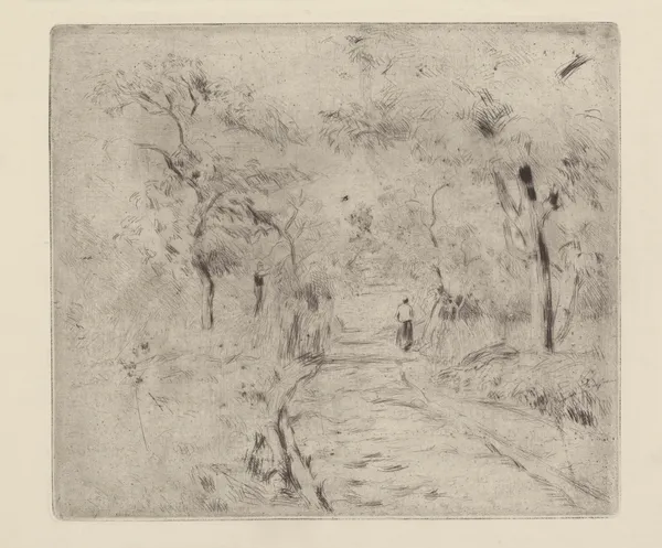 Dans les champs à Ennery av Camille Pissarro