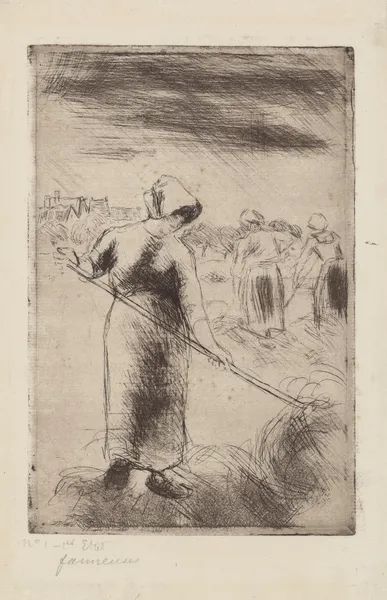 Faneuses, 1890 – nr 2 av Camille Pissarro