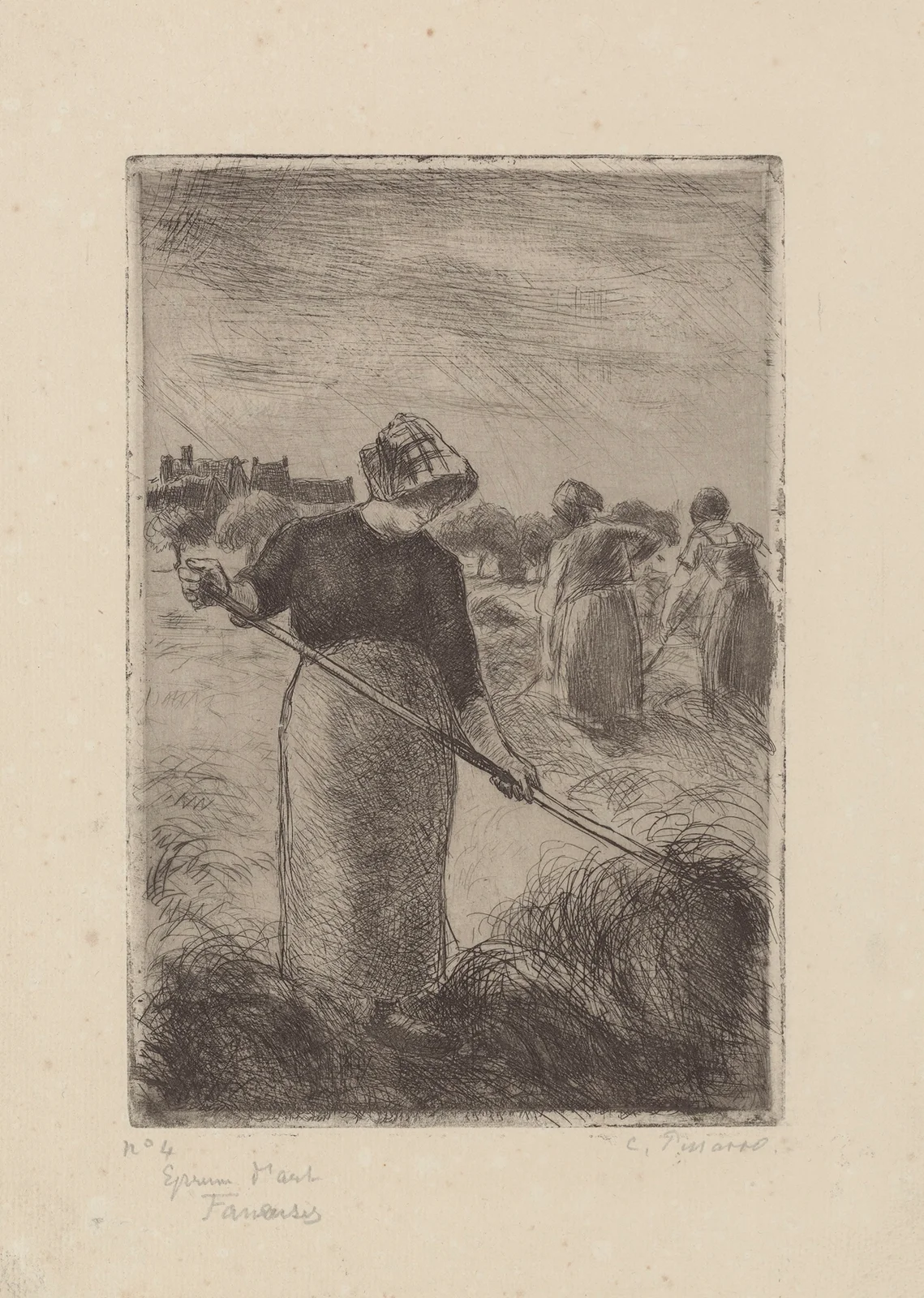 Faneuses, 1890 – nr 1 av Camille Pissarro