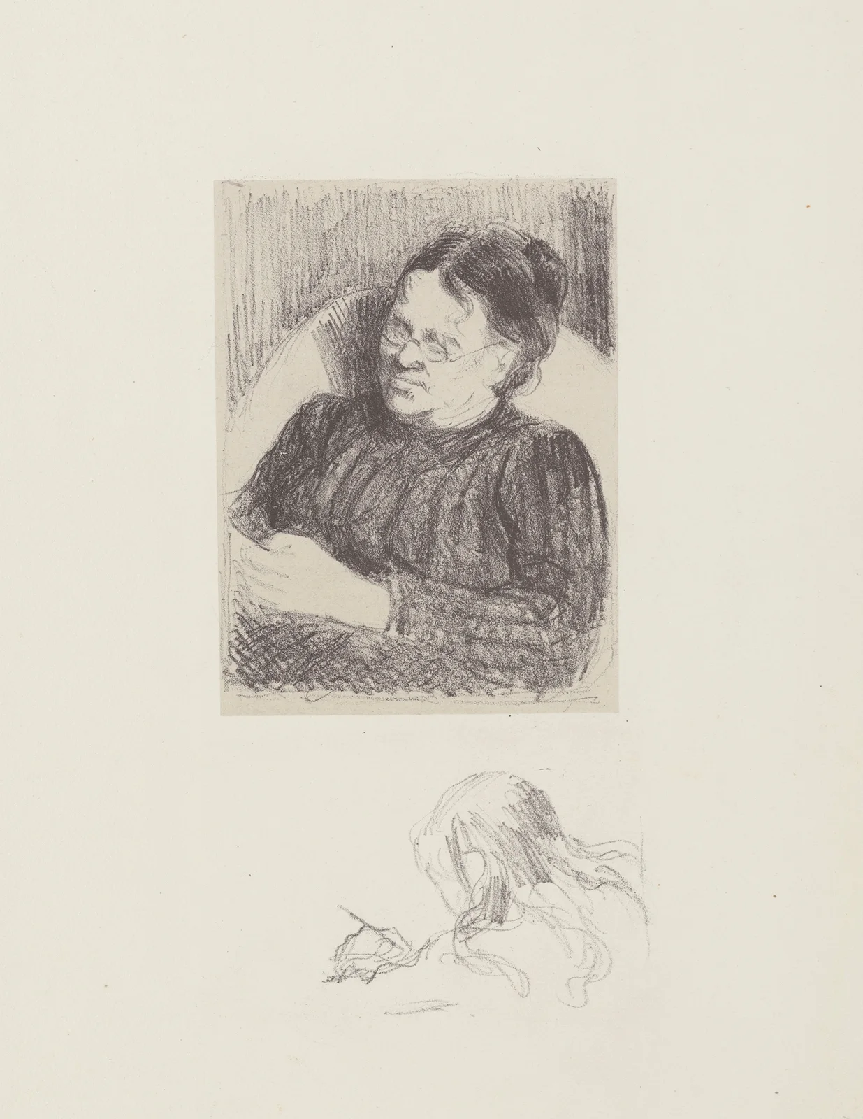Grand-mère (la femme de l’artiste), 1895 av Camille Pissarro