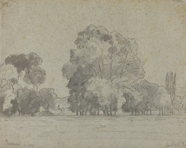 Grove of Trees av Camille Pissarro