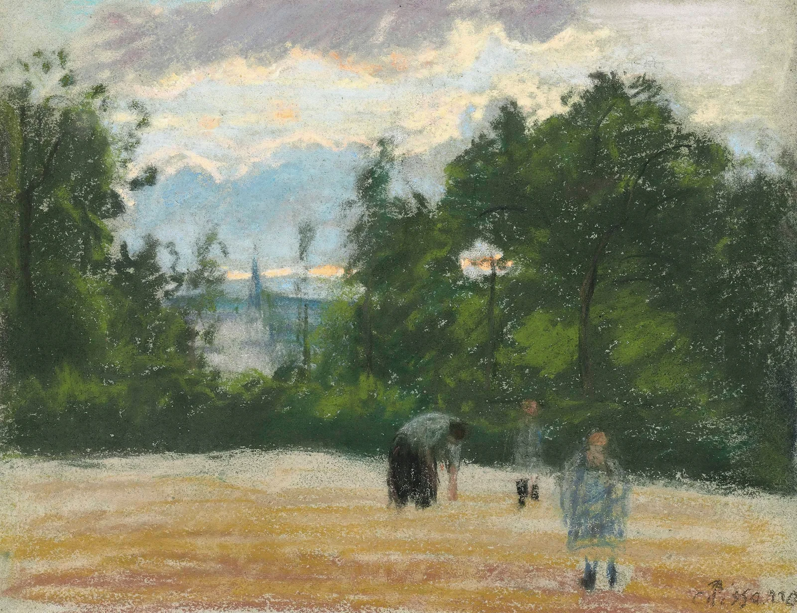La clairière av Camille Pissarro