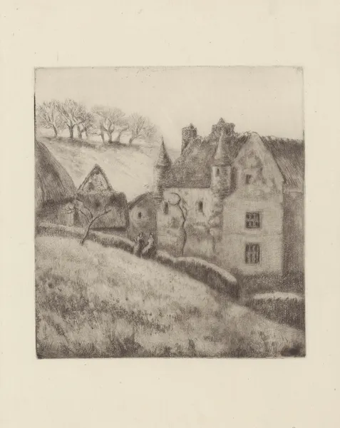 La ferme à Noël, Osny., 1884 – nr 2 av Camille Pissarro