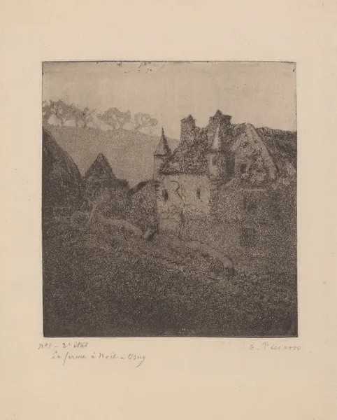 La ferme à Noël, Osny, 1884 – nr 1 av Camille Pissarro