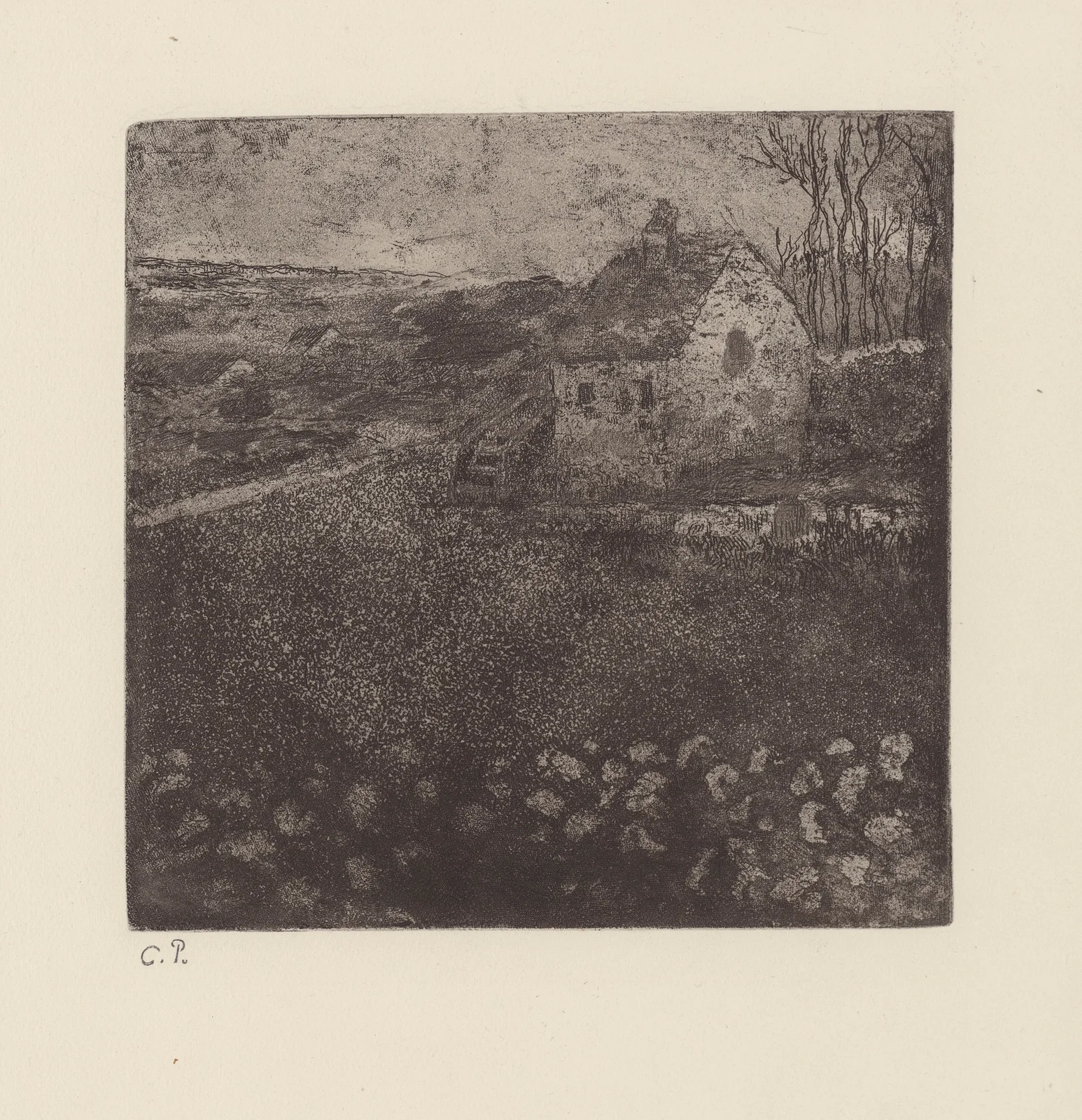 La masure av Camille Pissarro