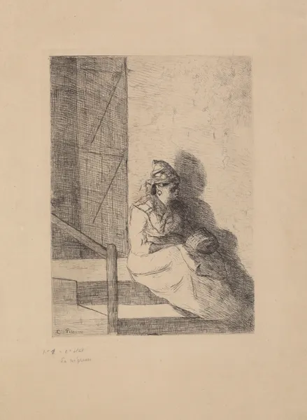 La négresse av Camille Pissarro