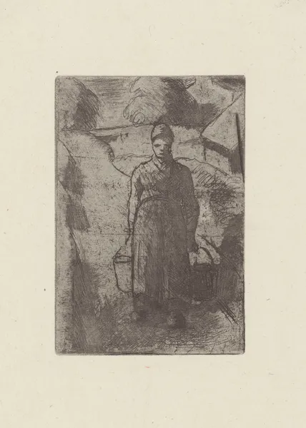 La paysanne av Camille Pissarro
