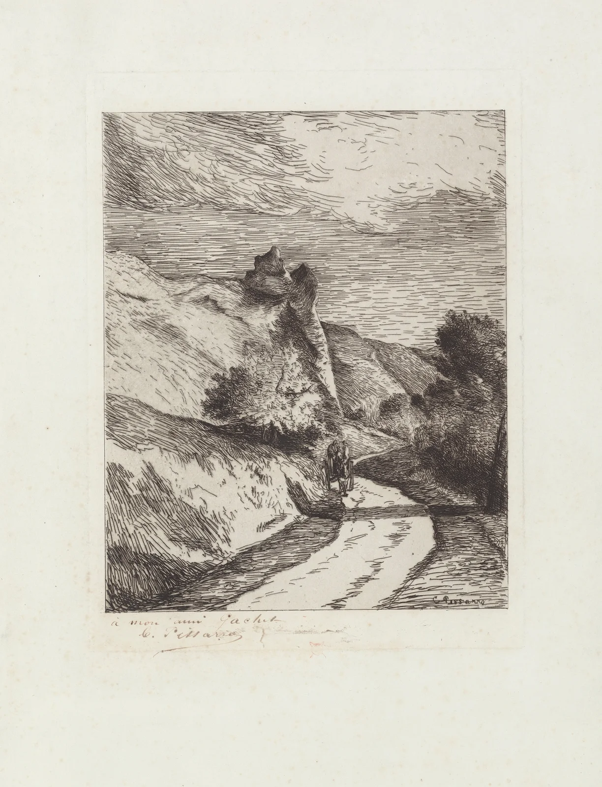 La Roche-Guyon, 1866 – nr 1 av Camille Pissarro