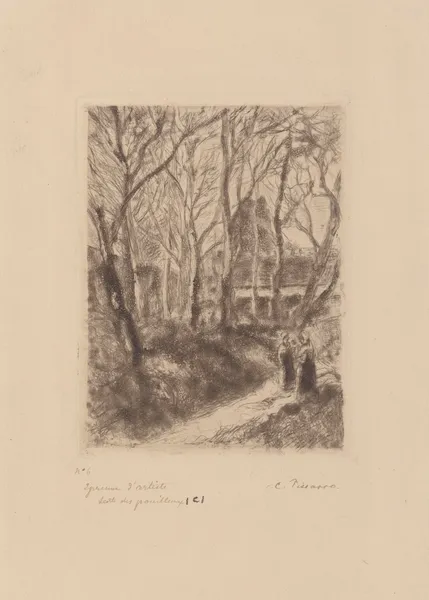 La sente des pouilleux av Camille Pissarro