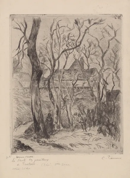 La sente des pouilleux à Pontoise, 1880 – nr 2 av Camille Pissarro