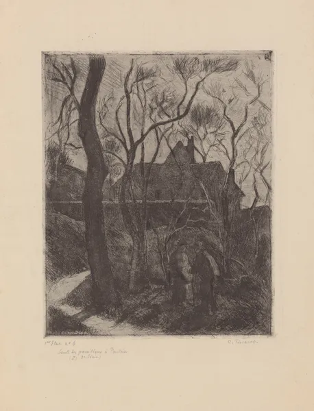 La sente des pouilleux à Pontoise, 1880 – nr 1 av Camille Pissarro