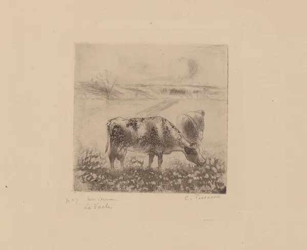 La vache av Camille Pissarro