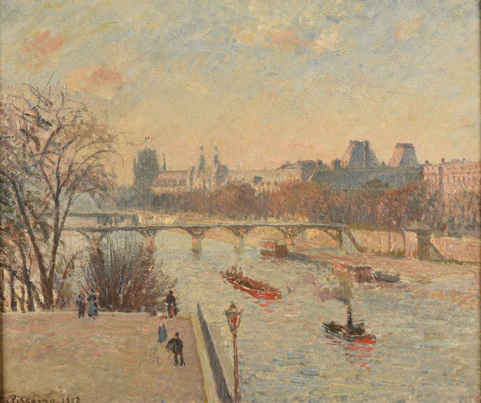 Le Louvre av Camille Pissarro