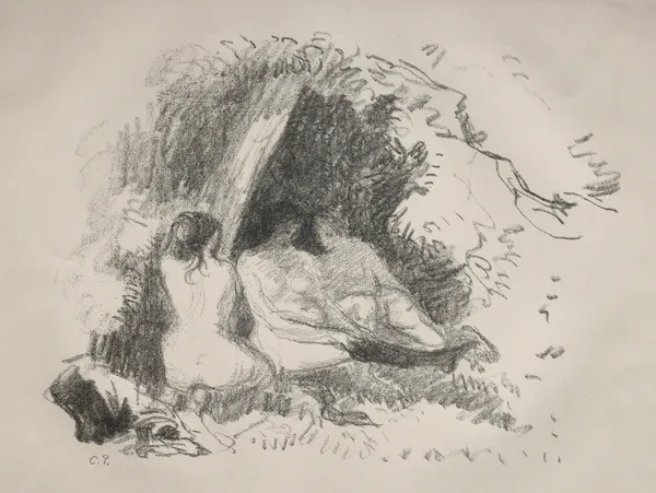 Nude Women, 1896 – nr 1 av Camille Pissarro