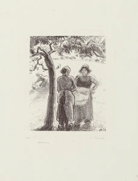 Paysannes av Camille Pissarro