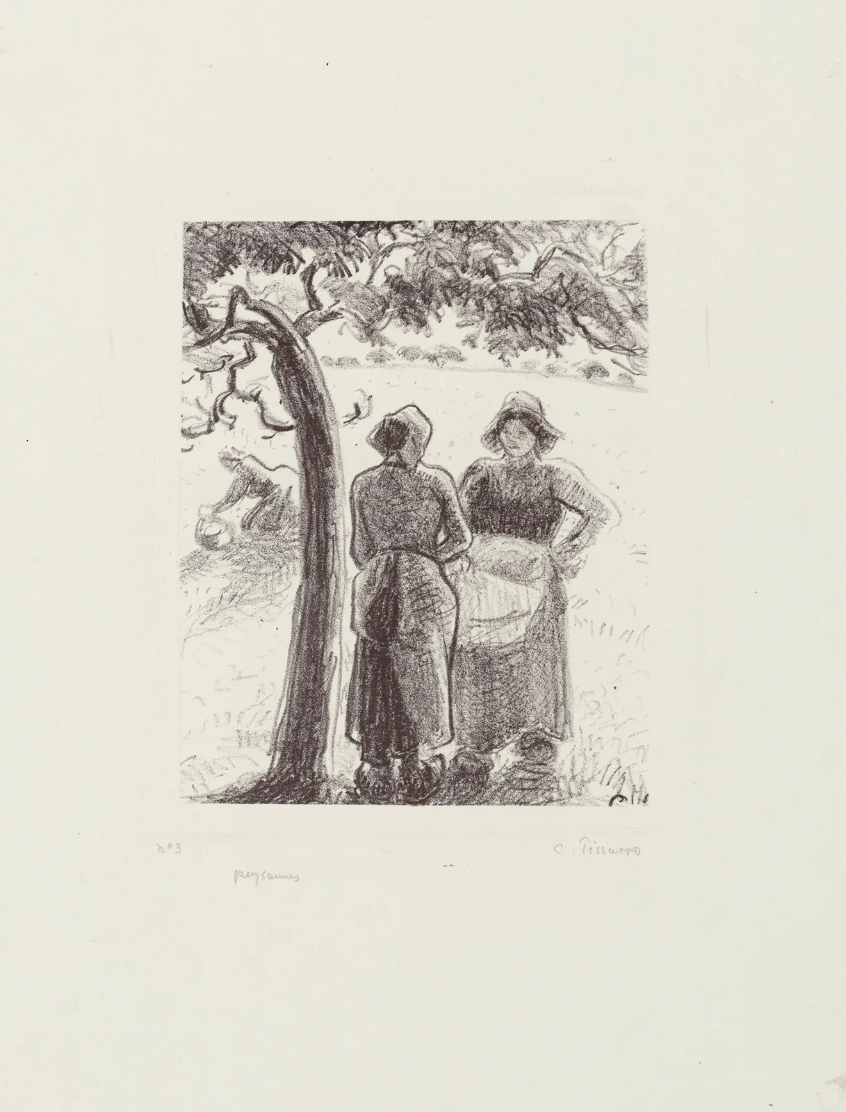 Paysannes av Camille Pissarro