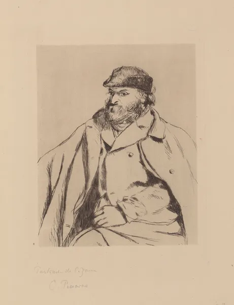 Portrait de Cézanne av Camille Pissarro