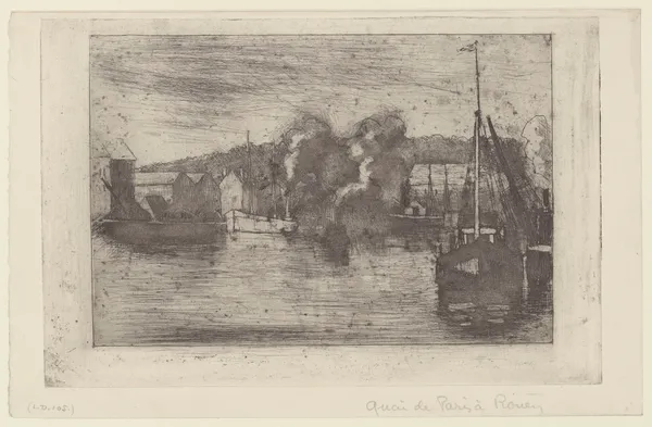 Quai de Paris, Rouen av Camille Pissarro