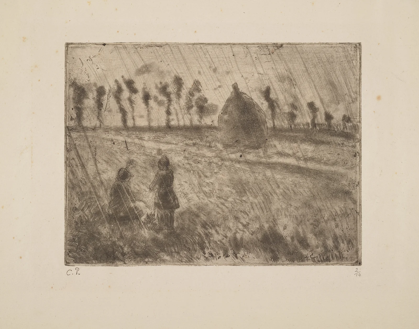 Rain Effect av Camille Pissarro