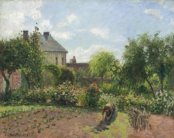 The Artist’s Garden at Eragny av Camille Pissarro