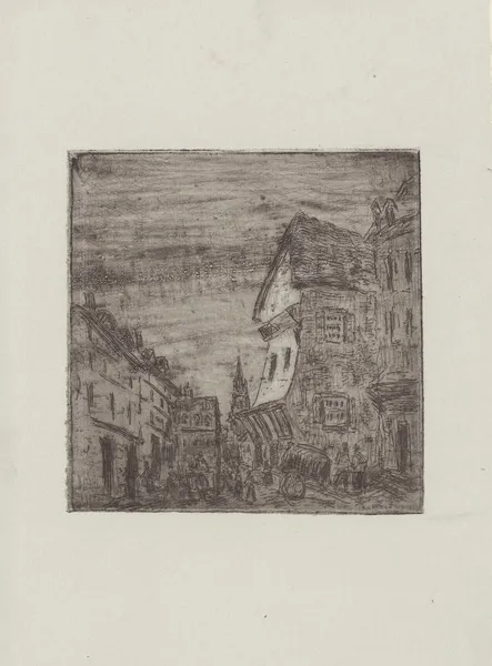 Vieille rue à Rouen rue Malpalue, 1883 – nr 2 av Camille Pissarro