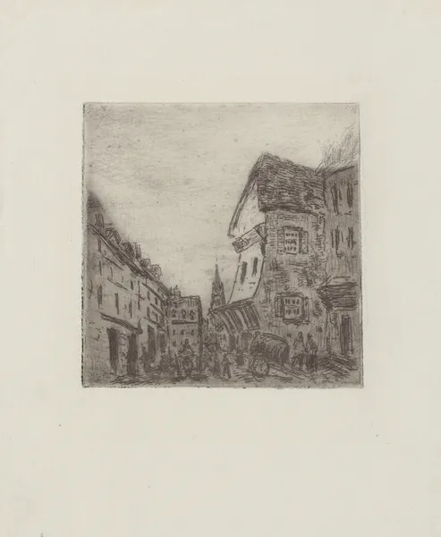 Vieille rue à Rouen rue Malpalue, 1883 – nr 1 av Camille Pissarro