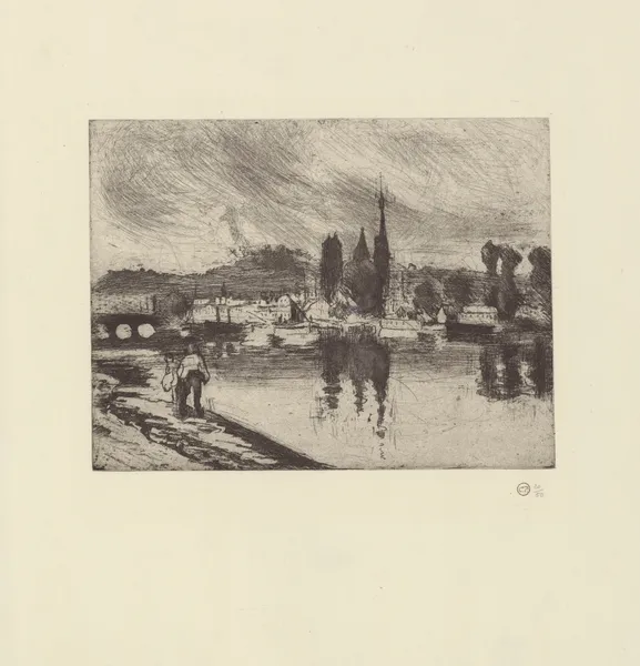 Vue de Rouen, Cours-la-Reine – nr 1 av Camille Pissarro