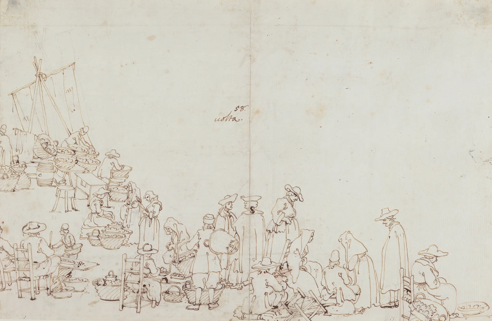 A Market Scene av Canaletto