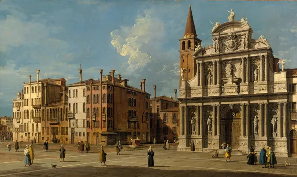 Campo Santa Maria Zobenigo, Venice av Canaletto