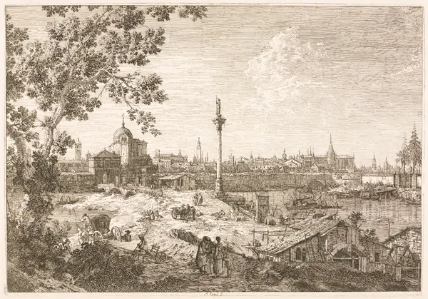 Imaginary View of Padua av Canaletto