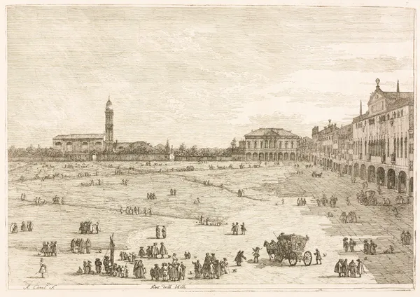 Prà della Valle, Padua av Canaletto
