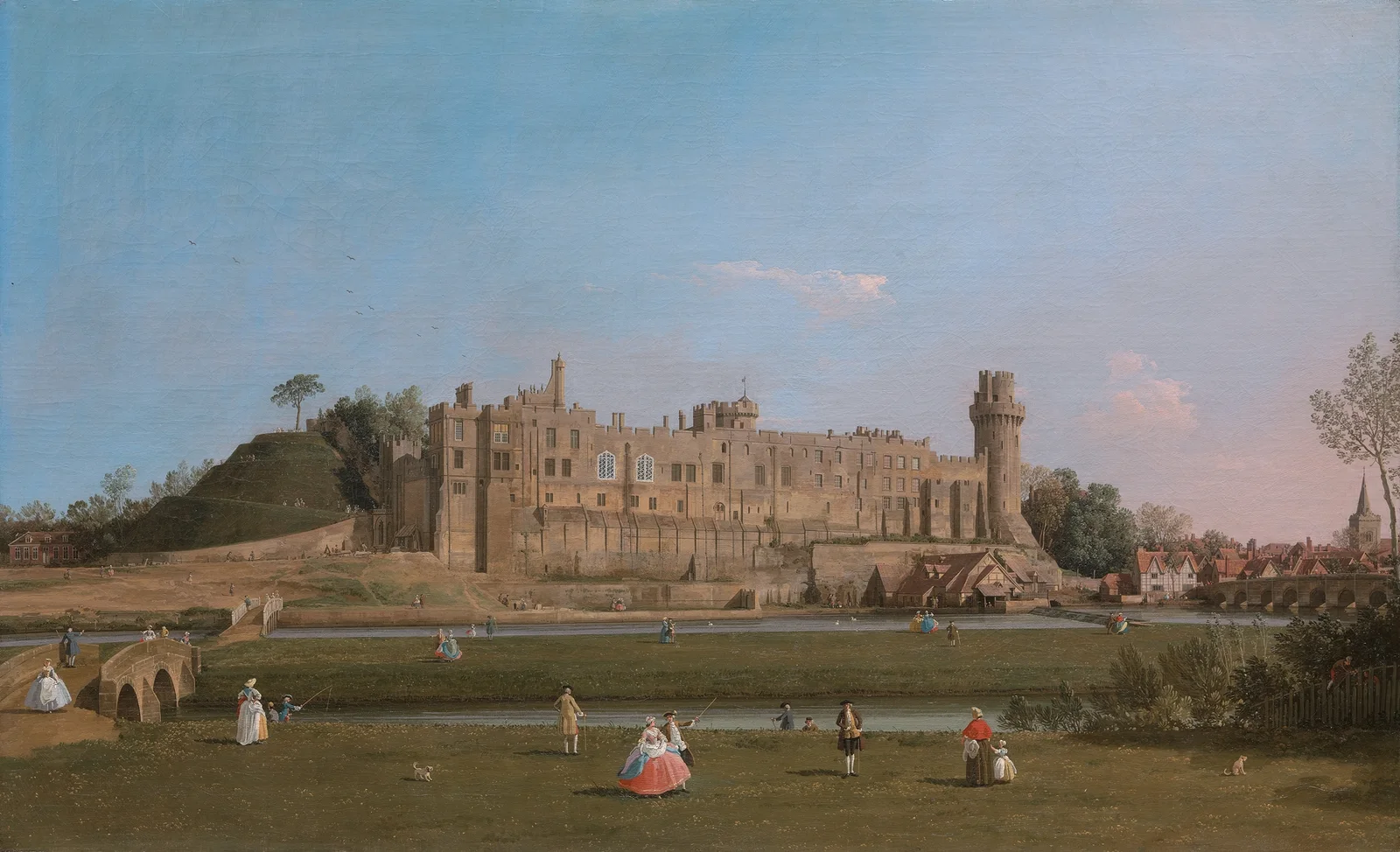 Warwick Castle (1748 to 1749) av Canaletto