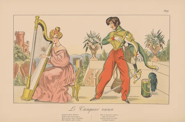 Le Vainqueur Vaincu. 1830 av Caran d'Ache