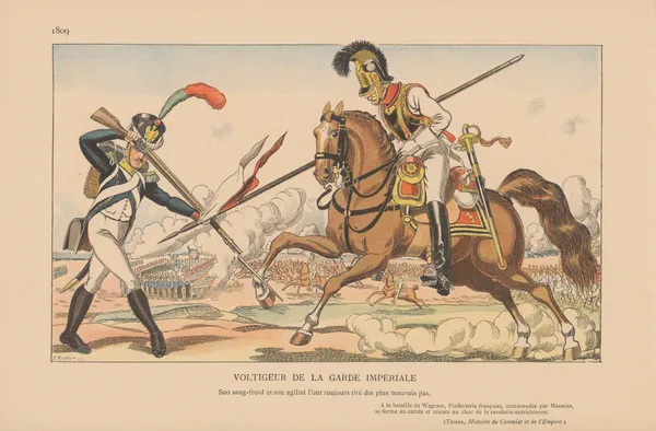 Voltigeur de la Garde Imperiale. 1809 av Caran d'Ache