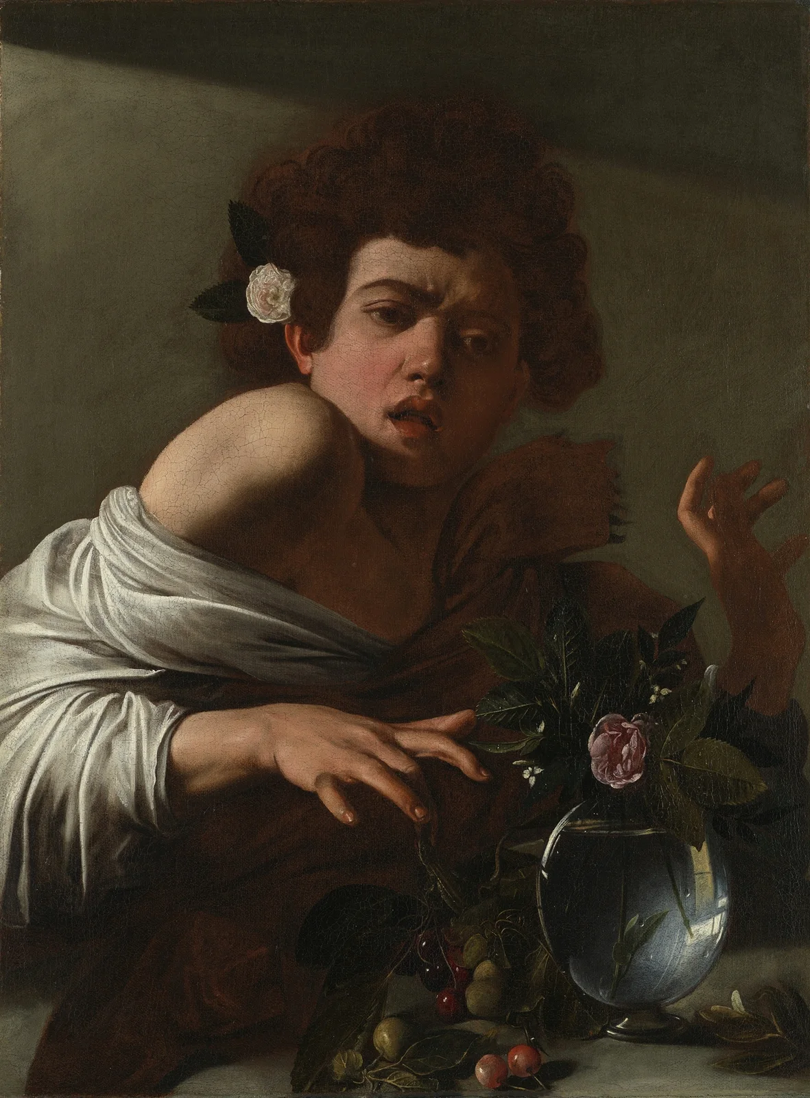Boy Bitten by a Lizard av Caravaggio