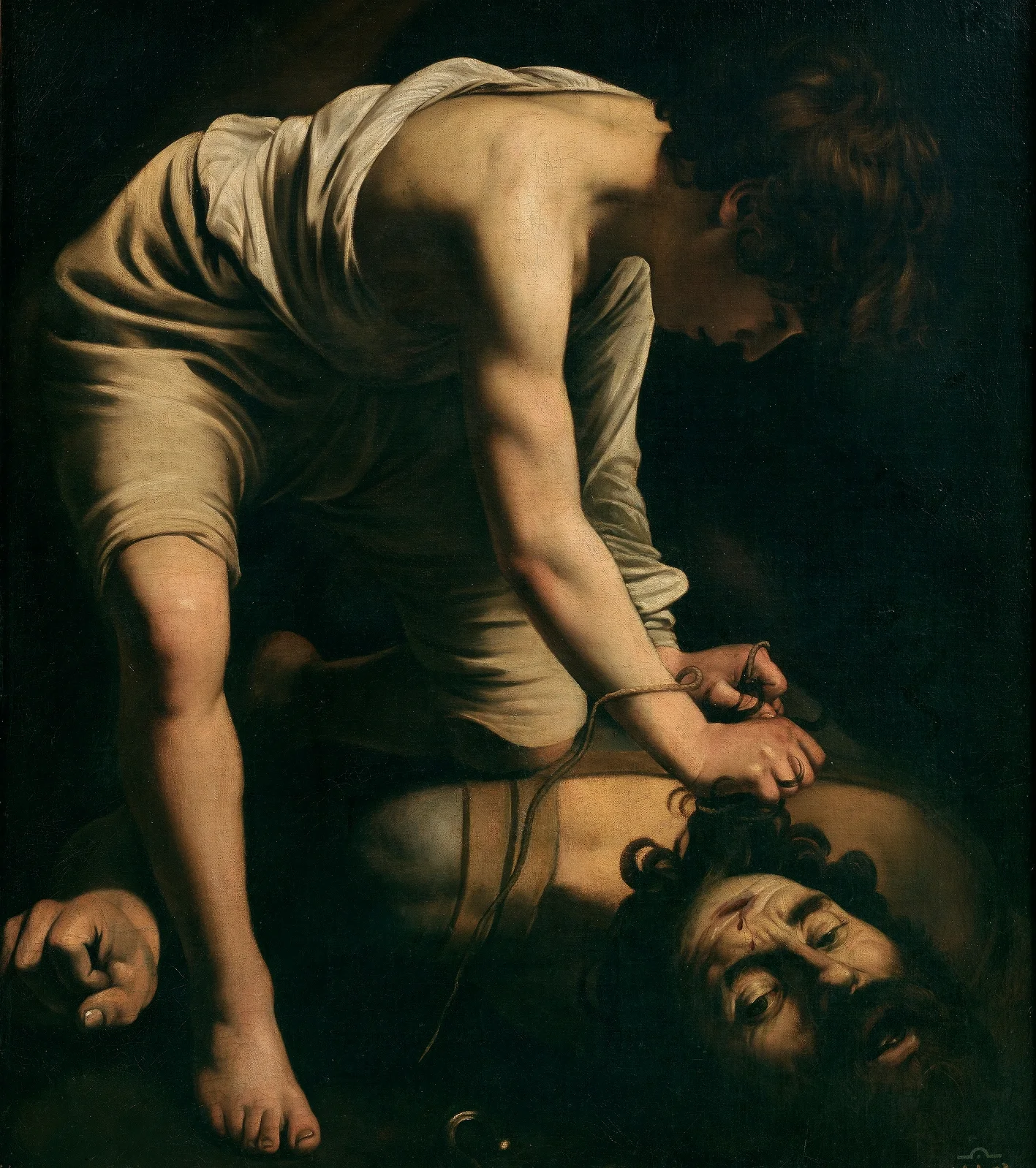 David and Goliath av Caravaggio