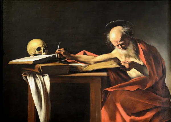 Saint Jerome Writing av Caravaggio
