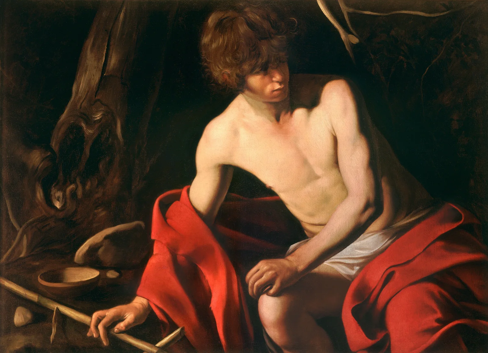 Saint John the Baptist av Caravaggio