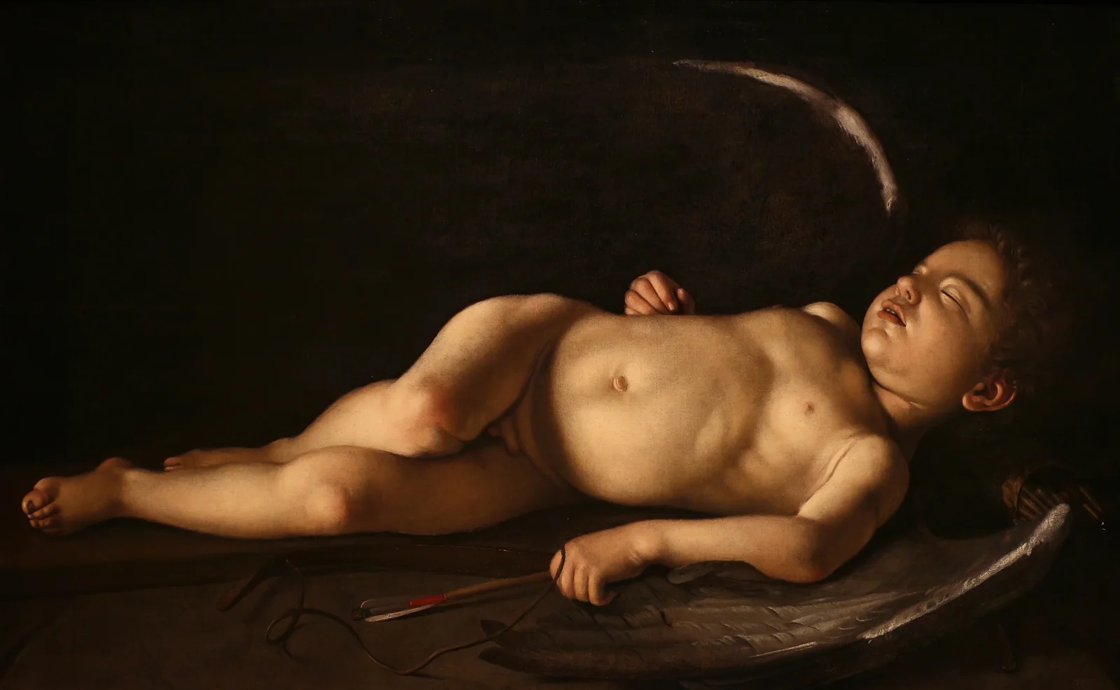 Sleeping Cupid av Caravaggio